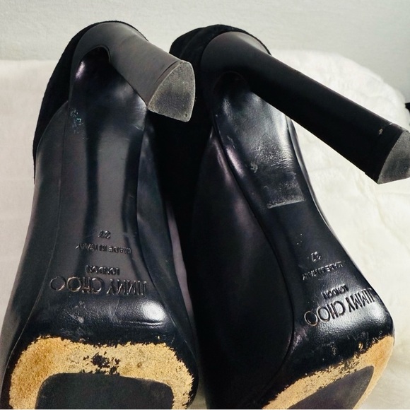 Jimmy Choo Diad Leather and Suede Ankle Boots Authentic - Picture 6 of 12